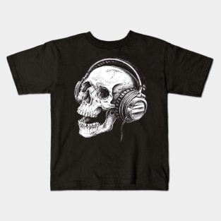 Headphones Skull Kids T-Shirt